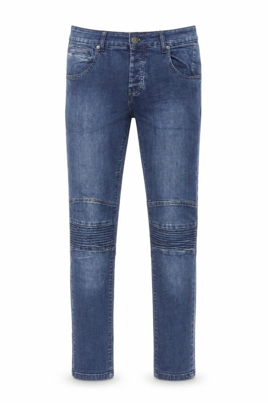 Seven Series Mens Blue Cotton Straight Jeans Size 32 in L30 in Regular Button