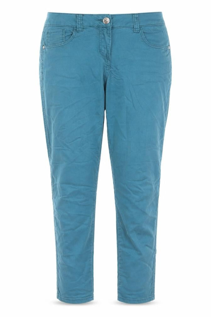 Red Herring Womens Blue Cotton Tapered Jeans Size 12 L26 in Regular Zip