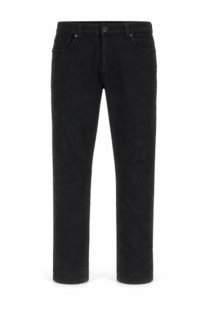 Denim & Co. Mens Black Cotton Straight Jeans Size 32 in L30 in Regular Zip