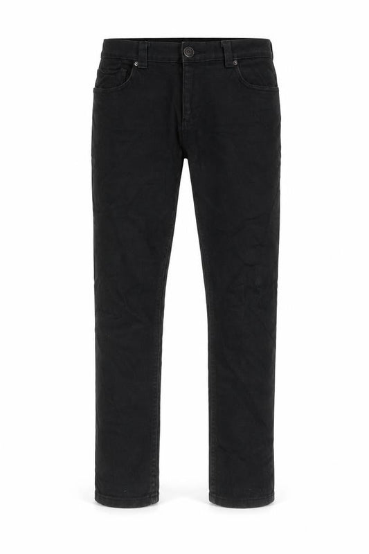 Denim & Co. Mens Black Cotton Straight Jeans Size 32 in L30 in Regular Zip