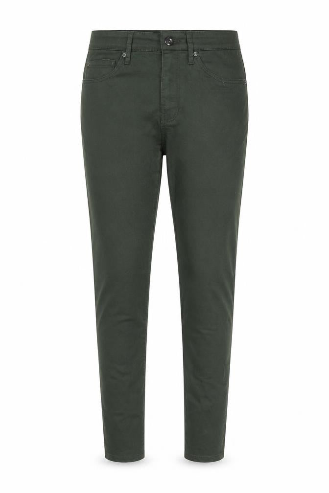 H&M Womens Green Cotton Skinny Jeans Size 10 L29 in Regular Zip