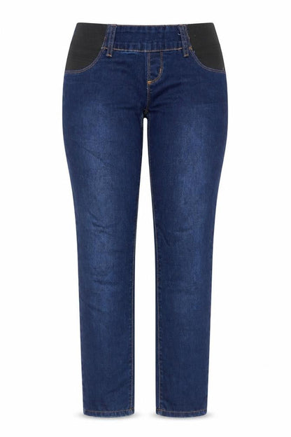 Mama-licious Womens Blue Cotton Jegging Jeans Size 28 in L32 in Regular