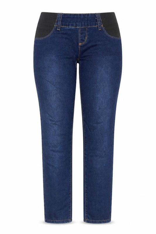 Mama-licious Womens Blue Cotton Jegging Jeans Size 28 in L32 in Regular