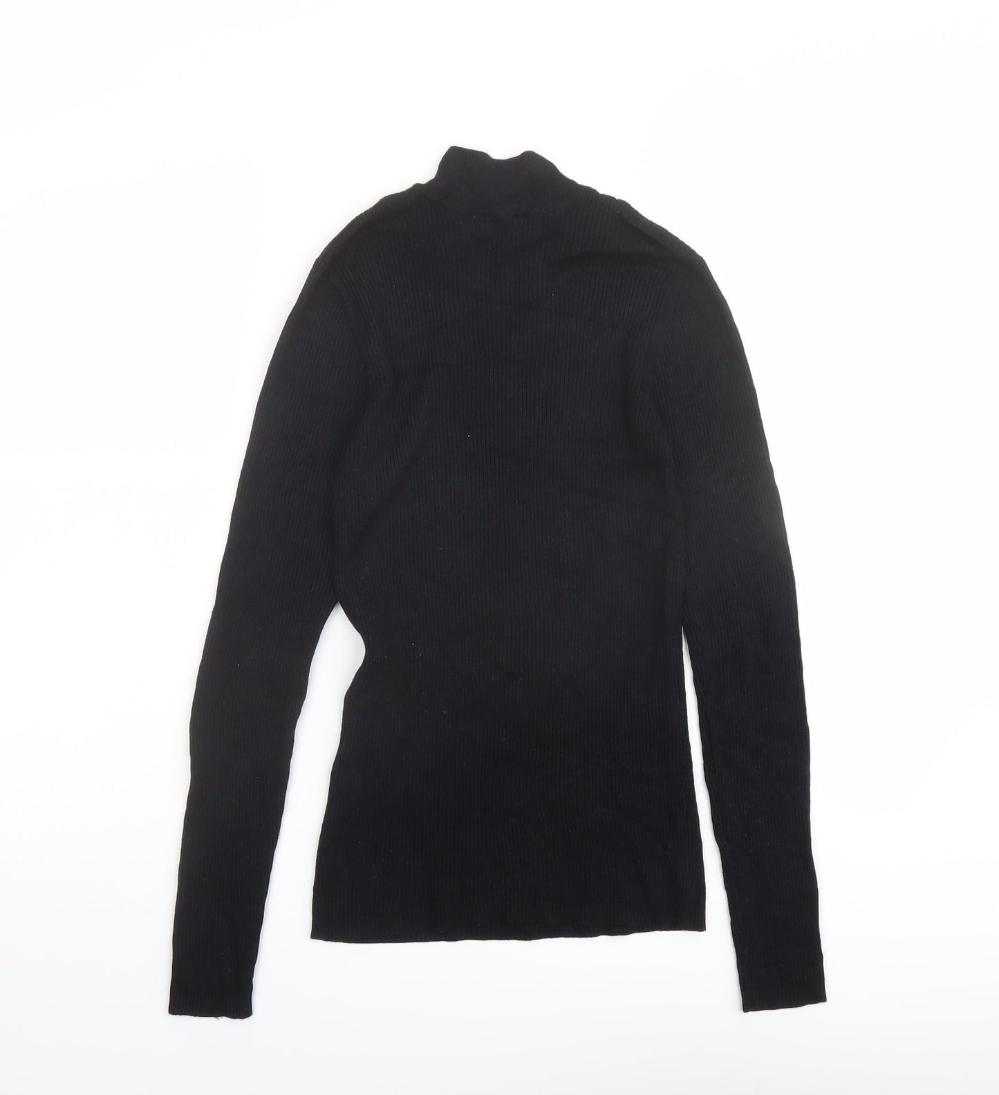 JDY Womens Black High Neck Viscose Pullover Jumper Size S