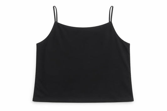 Saloos Womens Black Polyester Camisole Tank Size 2XS Round Neck