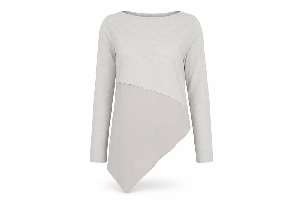 Zara Womens Grey Polyester Basic T-Shirt Size M Boat Neck