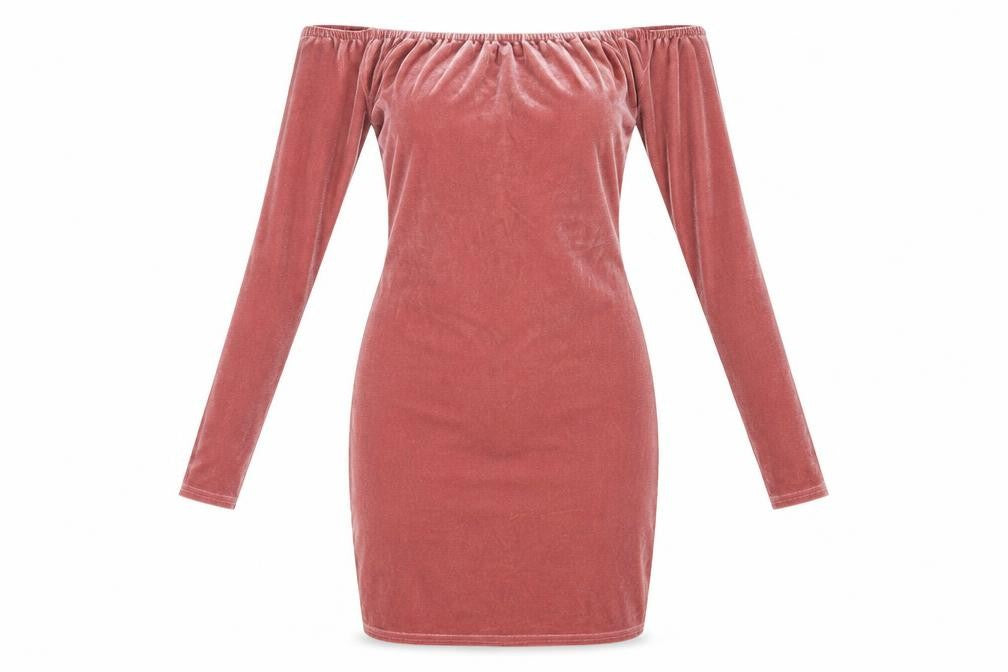 Missguided Womens Pink Polyester Bodycon Size 8 Boat Neck Pullover