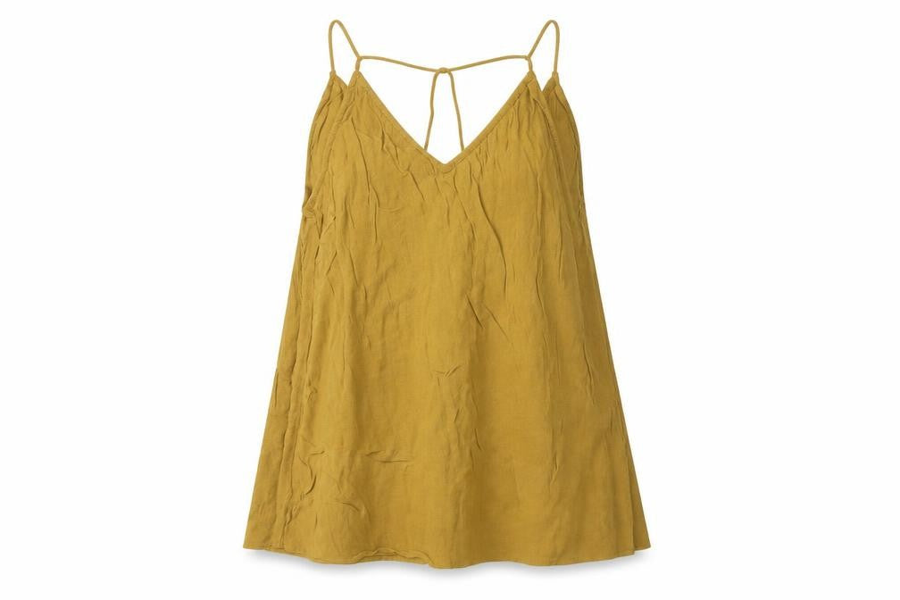 New Look Womens Brown Viscose Basic Tank Size 10 V-Neck