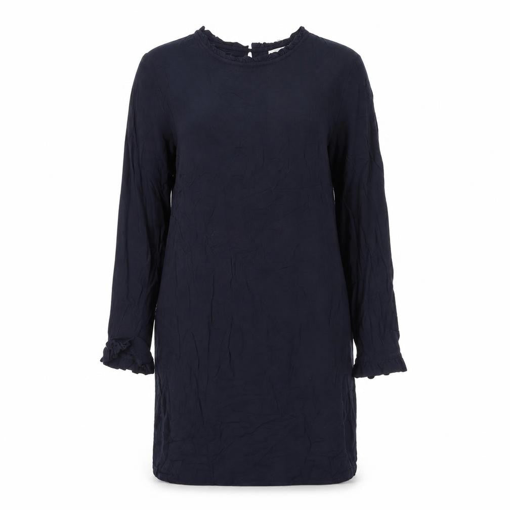 H&M Womens Blue Viscose Shift Size 12 Mock Neck Pullover