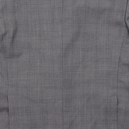 Skopes Mens Grey Check Wool Jacket Suit Jacket Size 42 Regular