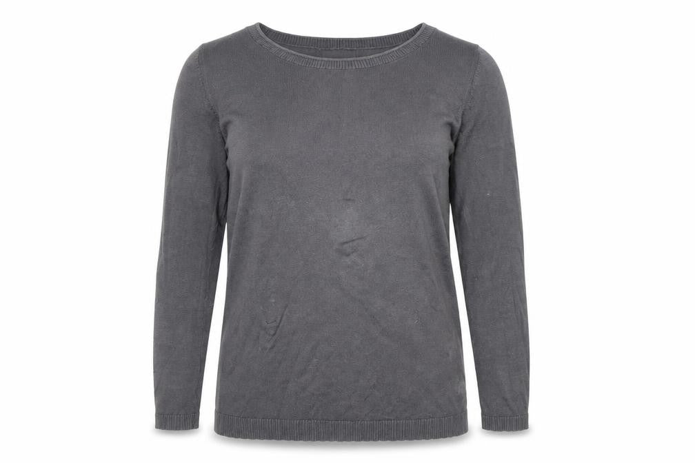 Gap Womens Grey Round Neck Acrylic Pullover Jumper Size S