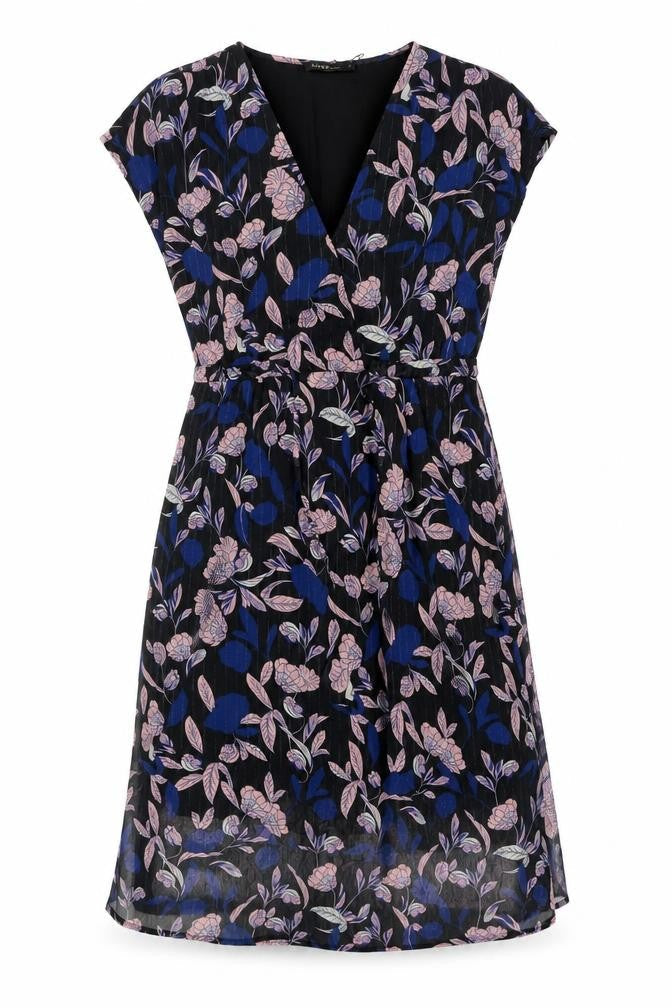 AKOZ Womens Multicoloured Floral Polyester A-Line Size L V-Neck Pullover