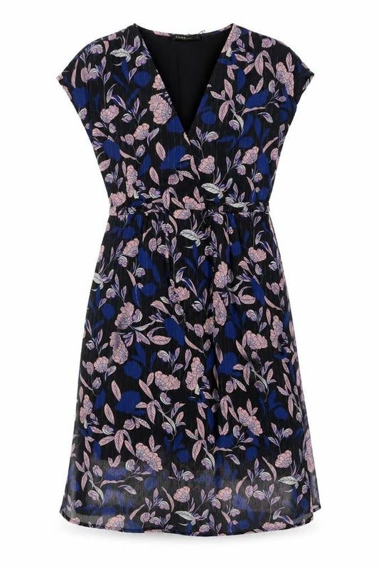AKOZ Womens Multicoloured Floral Polyester A-Line Size L V-Neck Pullover