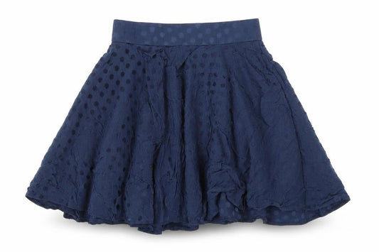 ORSAY Womens Blue Polka Dot Viscose Swing Skirt Size 8 Zip
