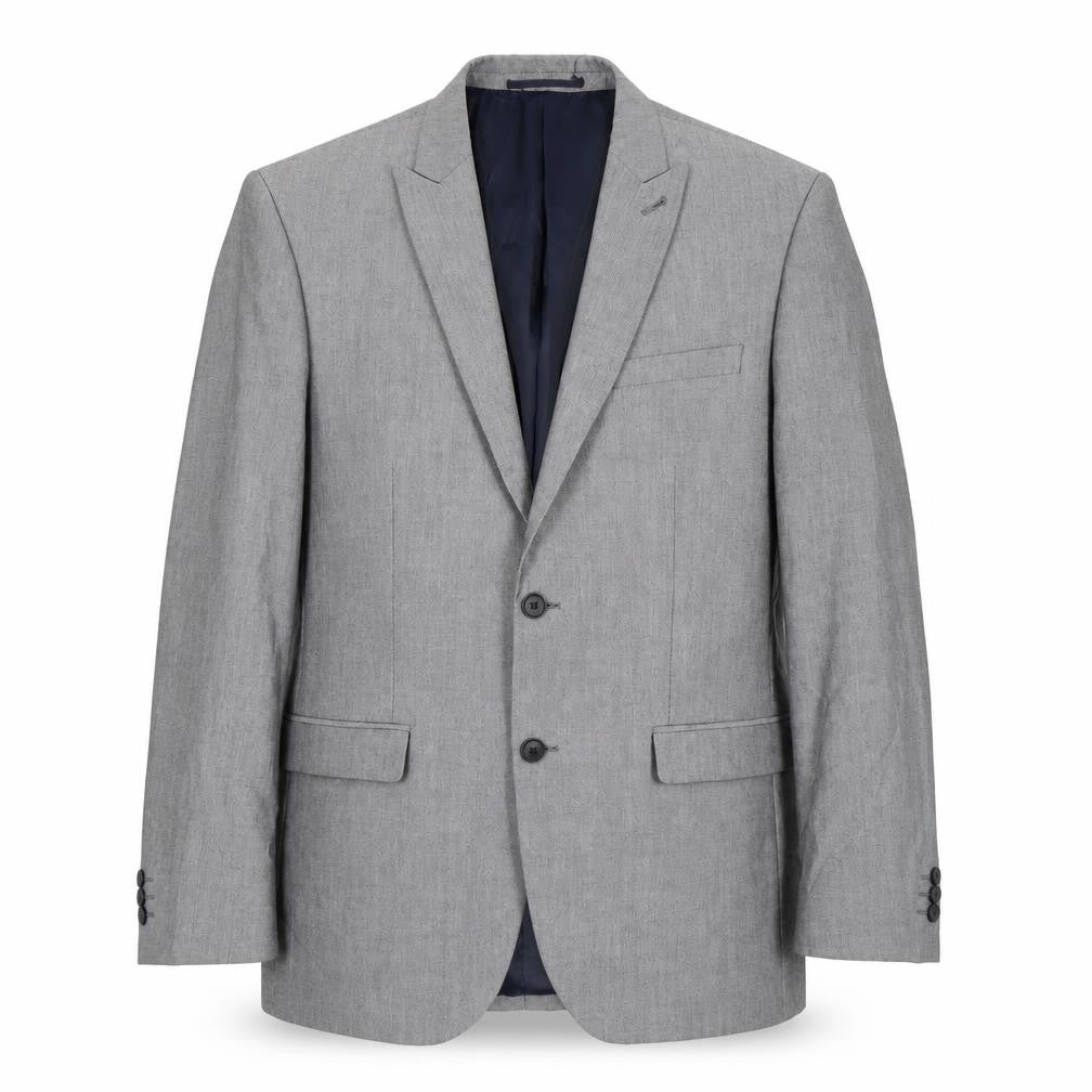 NEXT Mens Grey Polyester Jacket Suit Jacket Size 40 Regular