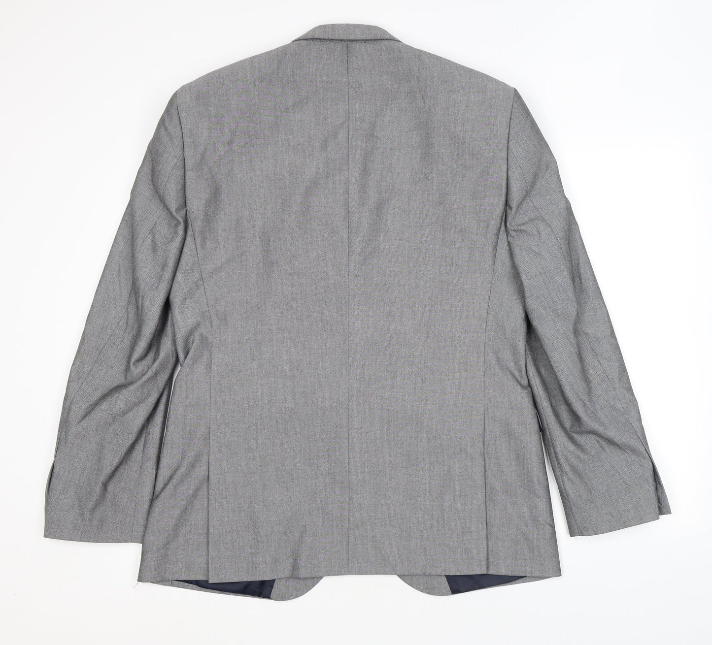 NEXT Mens Grey Polyester Jacket Suit Jacket Size 40 Regular