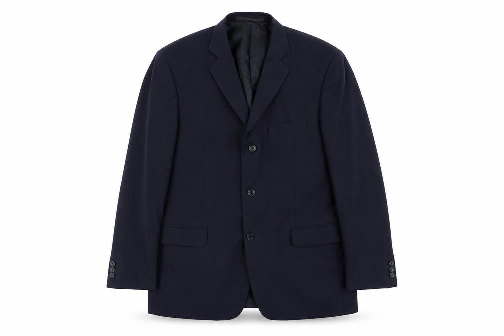 Marks & Spencer Mens Blue Polyester Jacket Suit Jacket Size 42 Regular