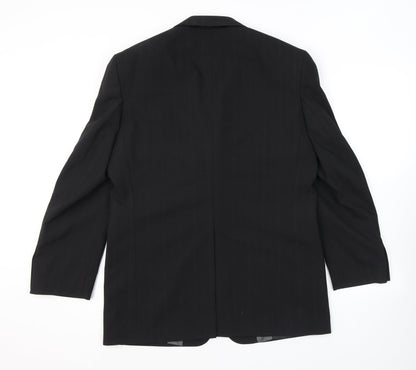 Next Mens Black Polyester Jacket Suit Jacket Size 40 Regular