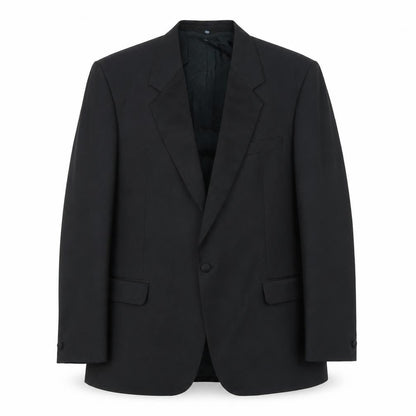 Executex Mens Black Polyester Tuxedo Suit Jacket Size 44 Regular