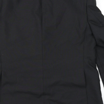 Executex Mens Black Polyester Tuxedo Suit Jacket Size 44 Regular
