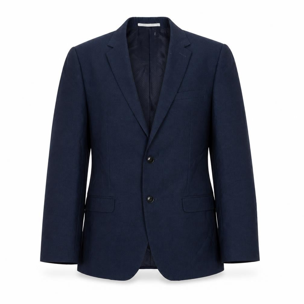Burton Mens Blue Polyester Jacket Suit Jacket Size 40 Regular