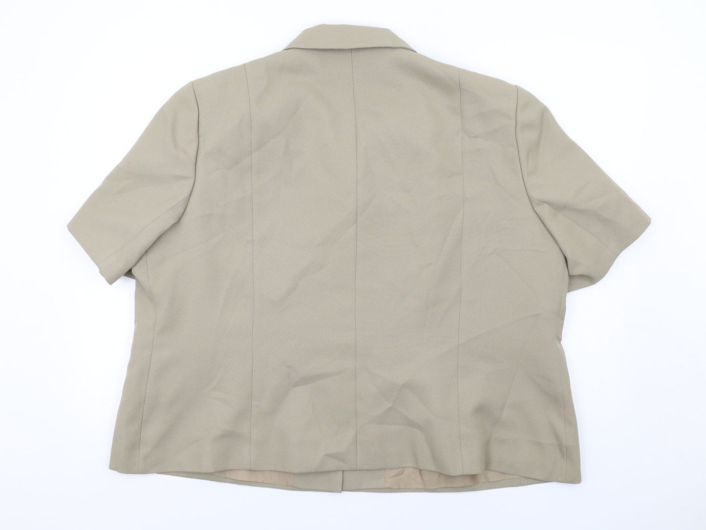Slimma Womens Green Jacket Blazer Size 26 Button