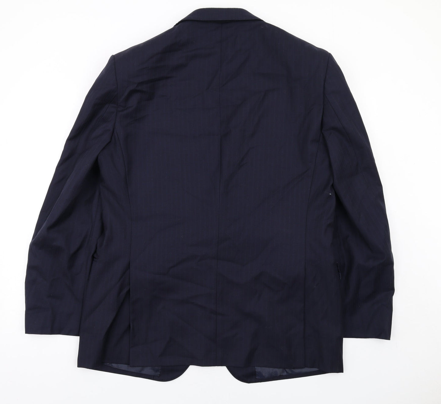 Marks and Spencer Mens Blue Wool Jacket Suit Jacket Size 42 Regular