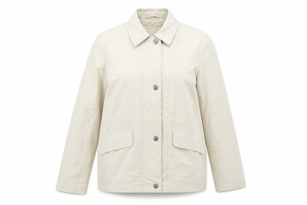 Berkertex Womens Beige Jacket Size 10 Zip