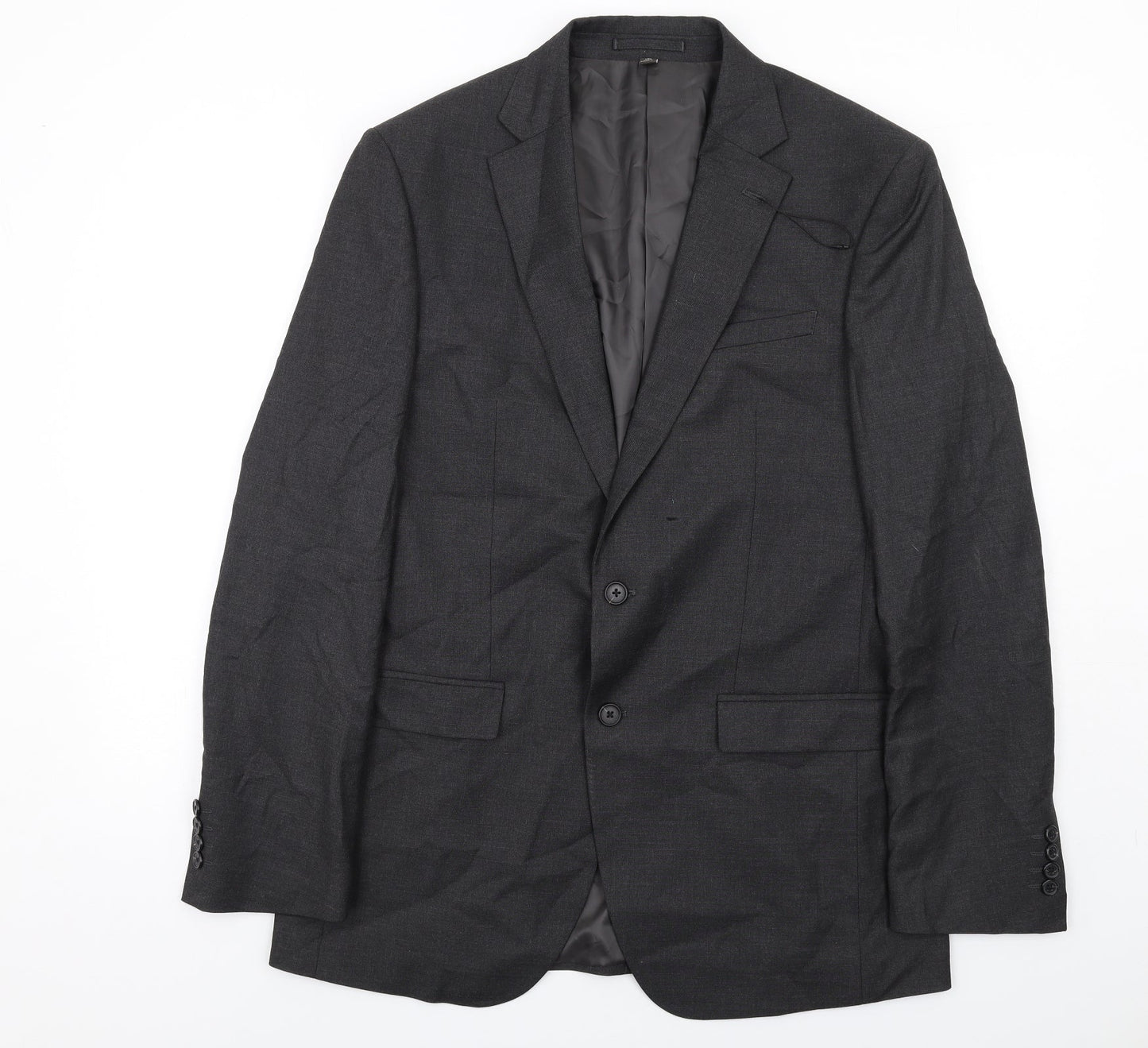 Marks and Spencer Mens Grey Polyester Jacket Suit Jacket Size 40 Regular