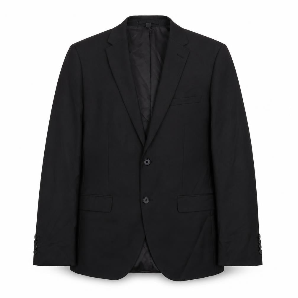 Marks & Spencer Mens Black Polyester Jacket Suit Jacket Size 42 Regular