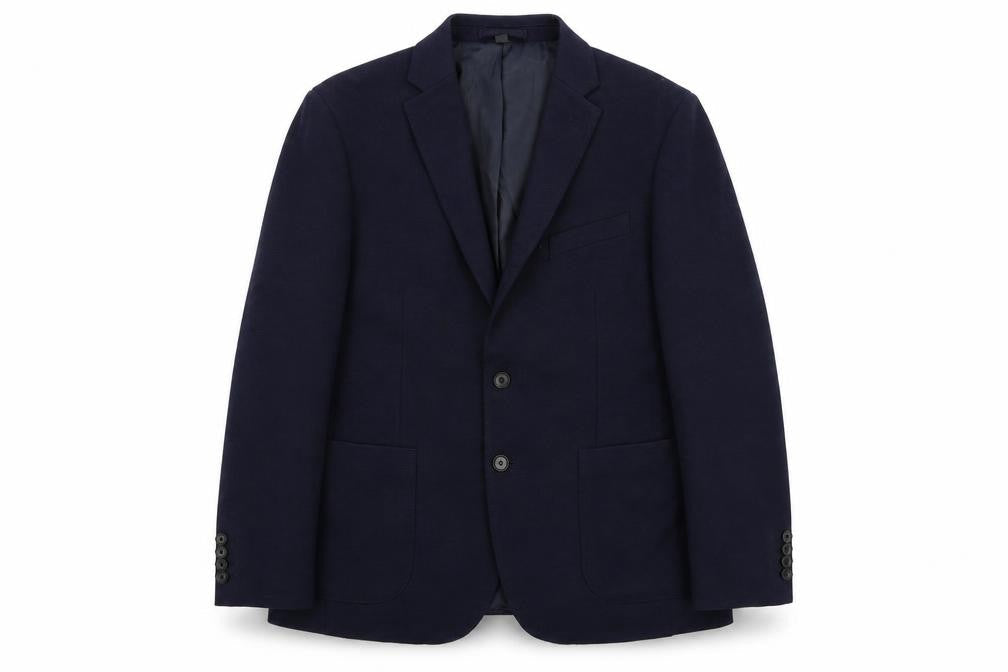 Marks & Spencer Mens Blue Polyamide Jacket Suit Jacket Size 40 Regular