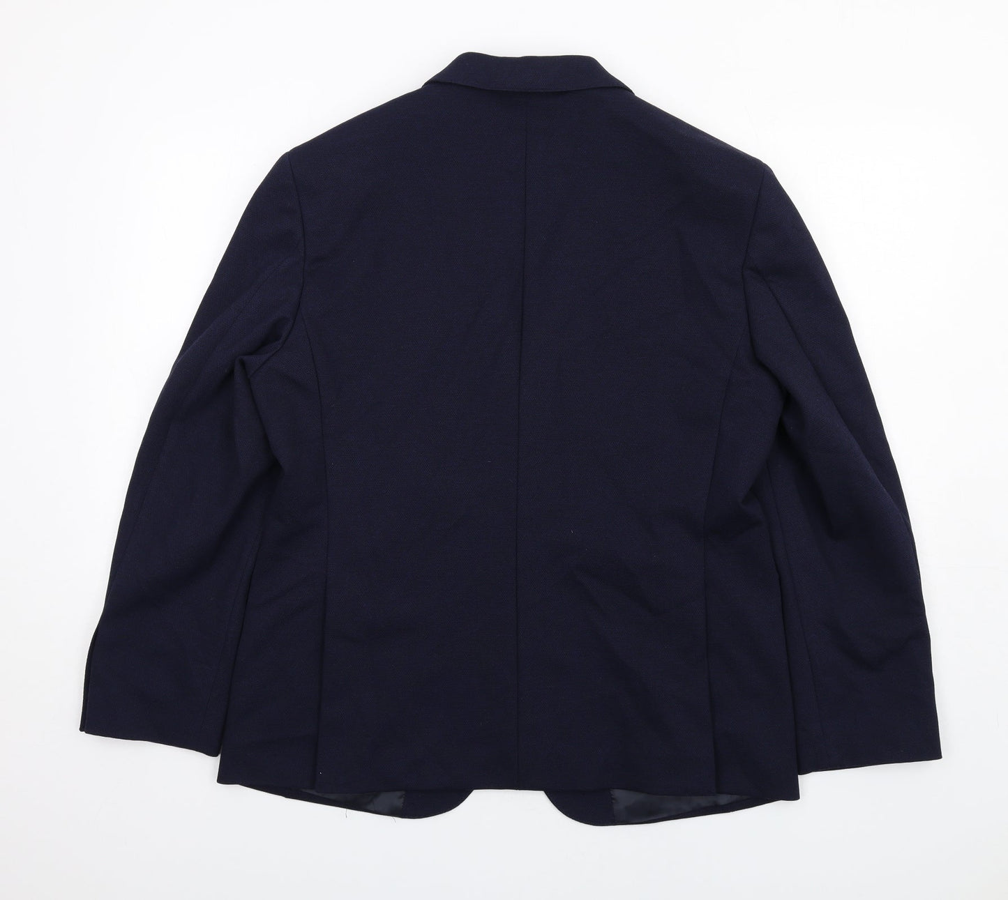Marks and Spencer Mens Blue Polyamide Jacket Suit Jacket Size 40 Regular