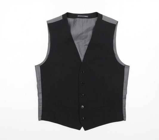 Marks and Spencer Mens Grey Polyester Jacket Suit Waistcoat Size S Regular