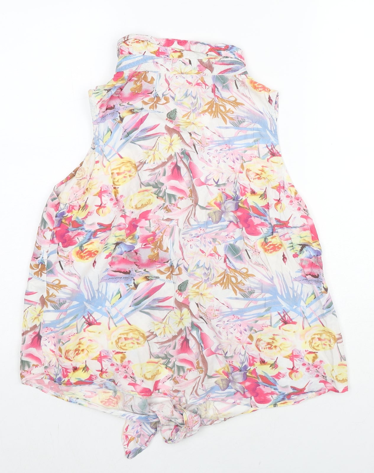 Intuition Womens Multicoloured Floral Viscose Basic Button-Up Size 12 Collared - Size 12-14