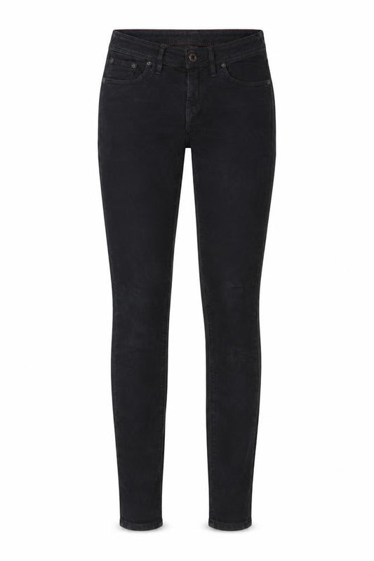 Jack Wills Womens Black Herringbone Cotton Skinny Jeans Size 26 in L32 in Regular Zip