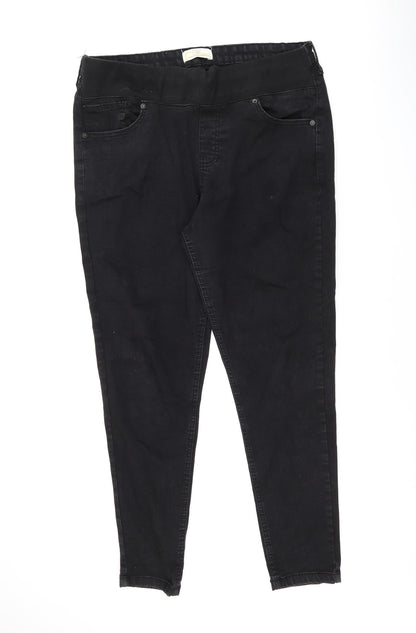 Preloved Do Not Think Twice Womens Black Cotton Jegging Jeans Size 35 in L27 in Regular - Front