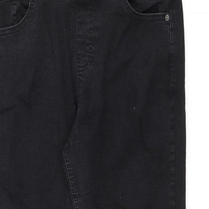 Preloved Do Not Think Twice Womens Black Cotton Jegging Jeans Size 35 in L27 in Regular - Detail