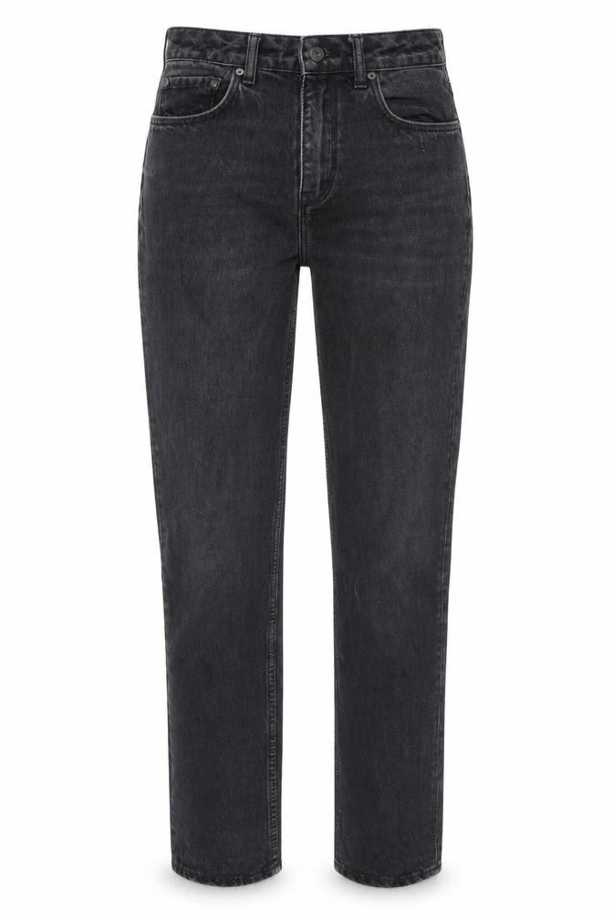 Jack Wills Womens Black Cotton Straight Jeans Size 25 in L27 in Regular Zip