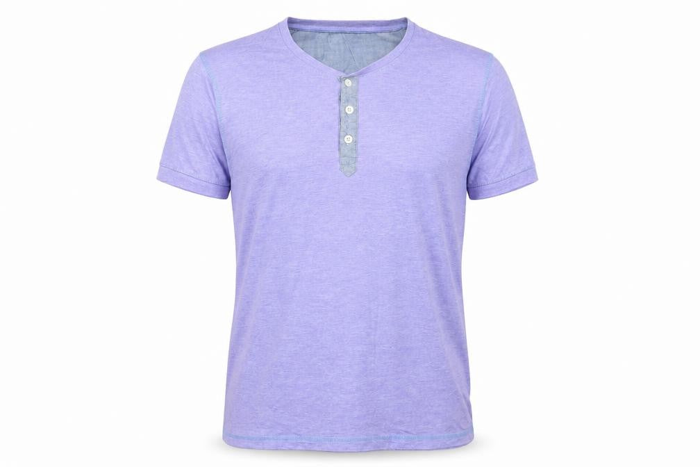 Brave Soul Mens Purple Cotton T-Shirt Size L Crew Neck