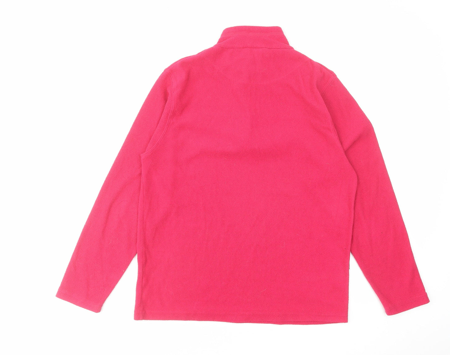 Proclimate Womens Pink Polyester Pullover Sweatshirt Size 10 Zip