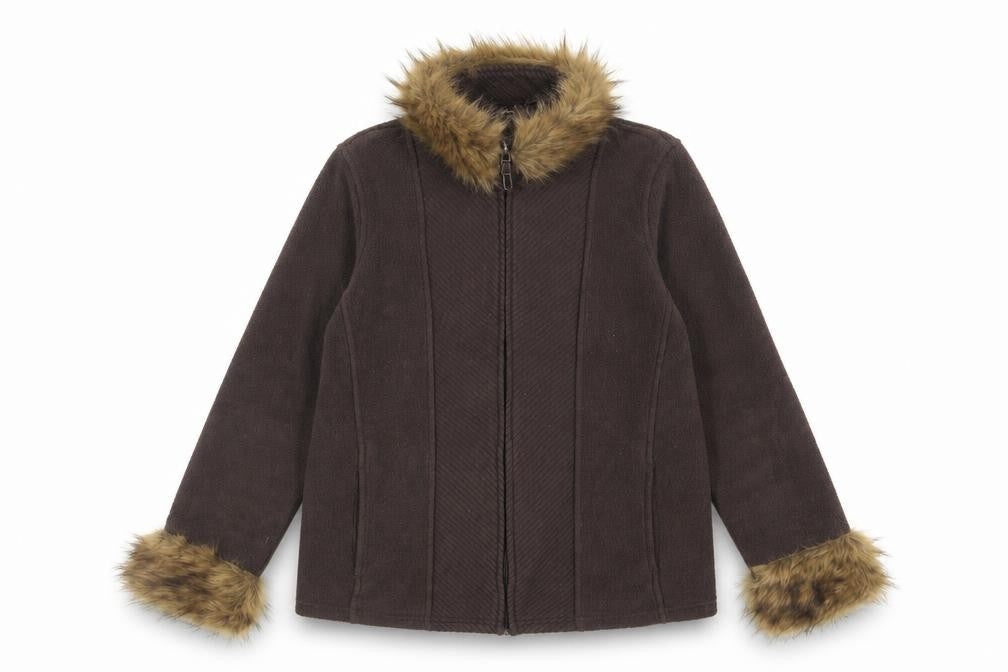 Bonmarché Womens Brown Jacket Size L Zip