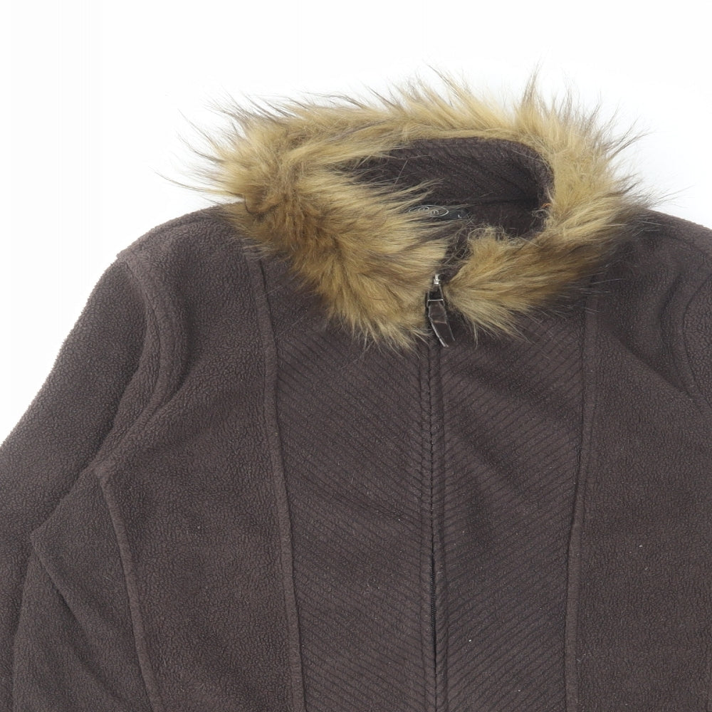 Bonmarché Womens Brown Jacket Size L Zip