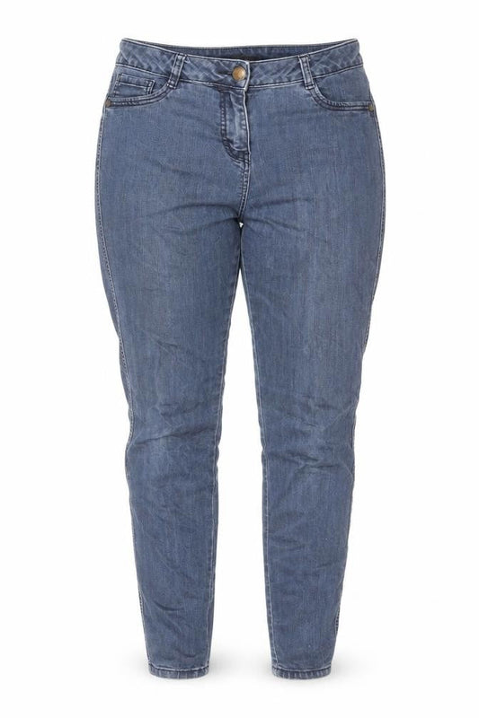 NEXT Womens Black Cotton Tapered Jeans Size 14 L29 in Regular Zip