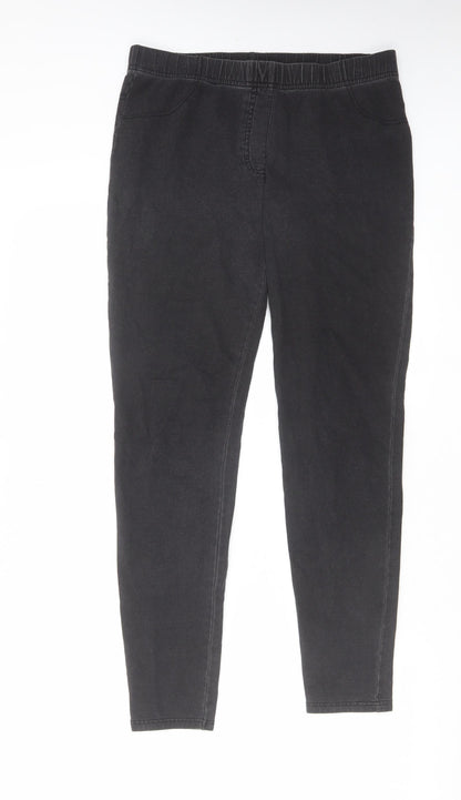 George Womens Grey Cotton Jegging Jeans Size 30 in L28 in Regular