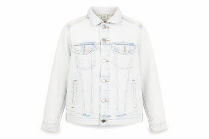 H&M Womens Blue Jacket Size 8 Button