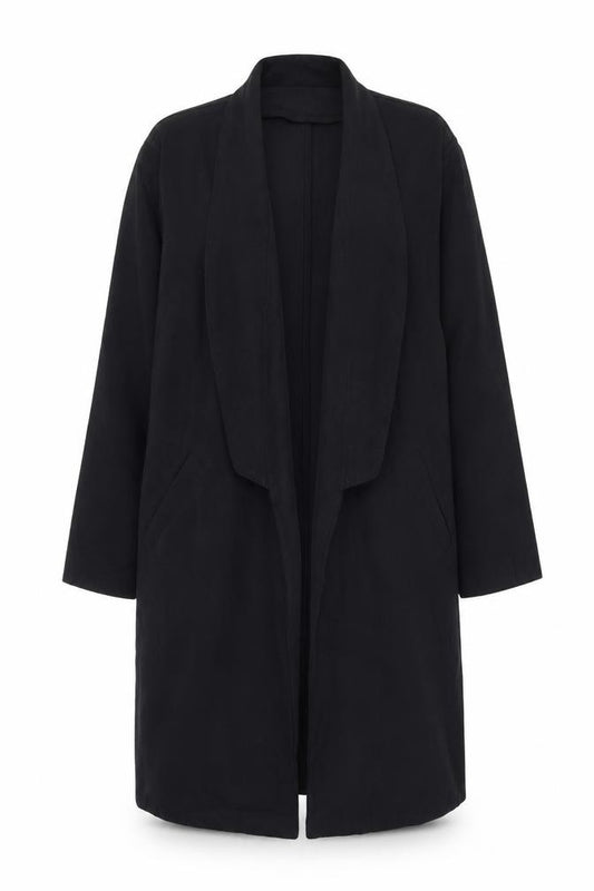 ASOS Womens Black Overcoat Coat Size 10