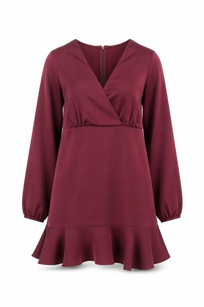 Zara Womens Purple Polyester A-Line Size S V-Neck Zip