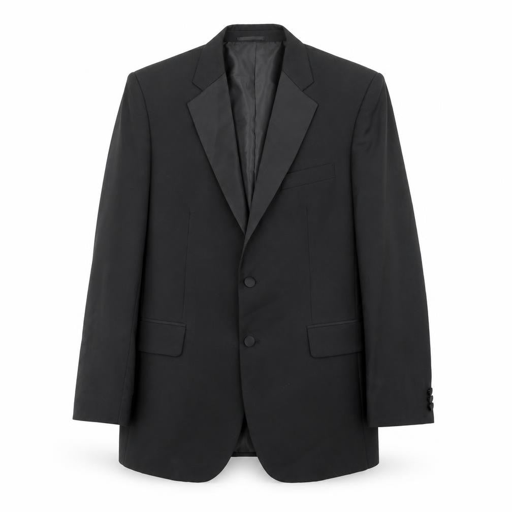 Clemont Dirext Mens Black Polyester Tuxedo Suit Jacket Size 40 Regular