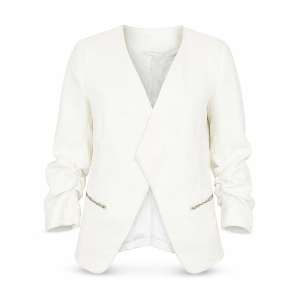 H&M Womens Ivory Jacket Blazer Size 8