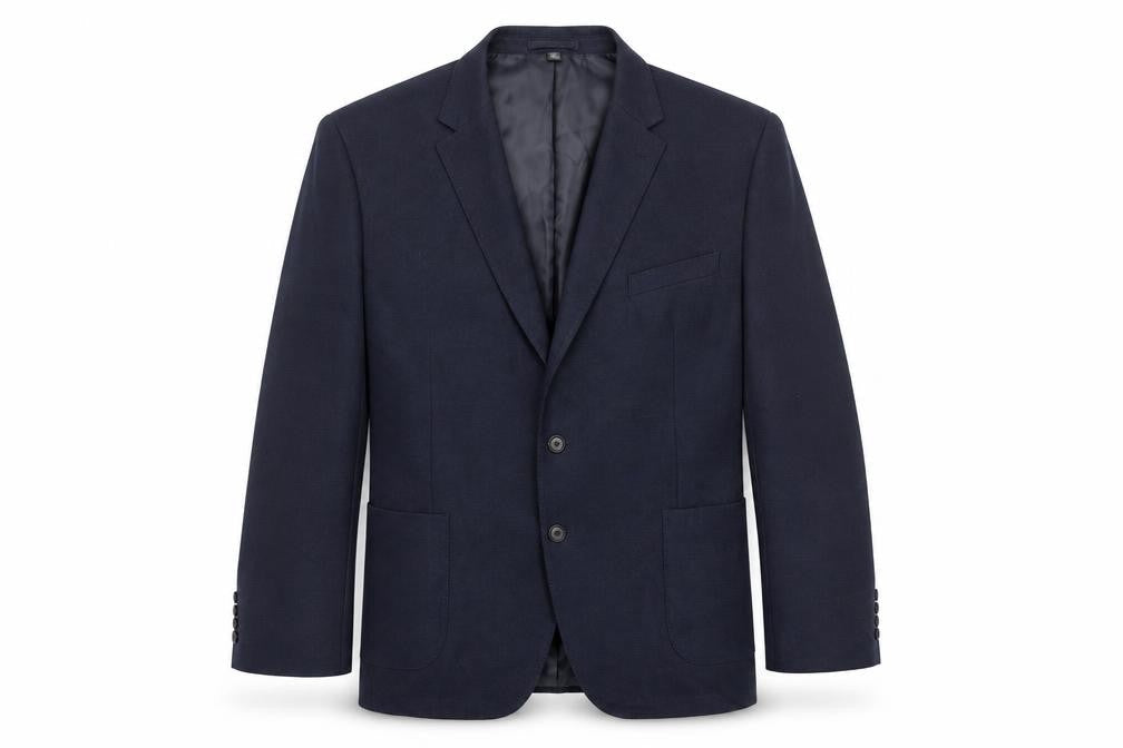 Marks & Spencer Mens Blue Polyamide Jacket Suit Jacket Size 48 Regular